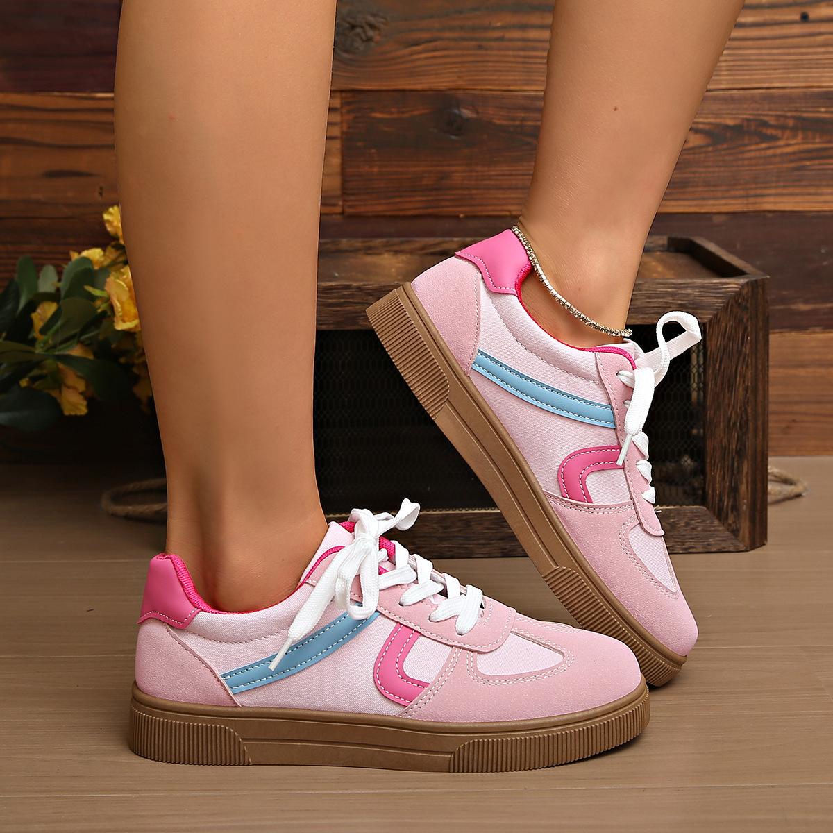 Lace Up Platform Sneakers