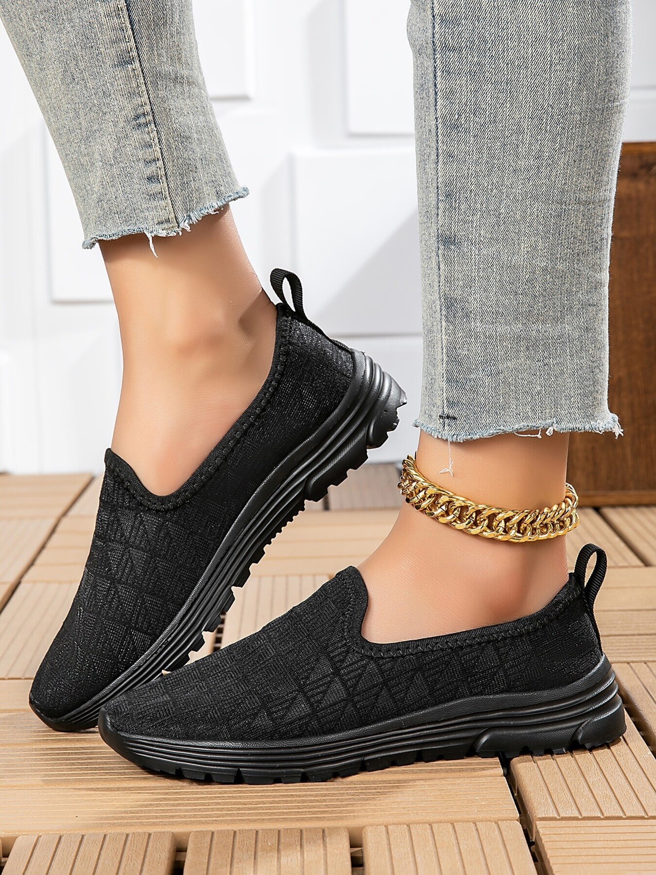 Breathable Mesh Slip-On Sneakers