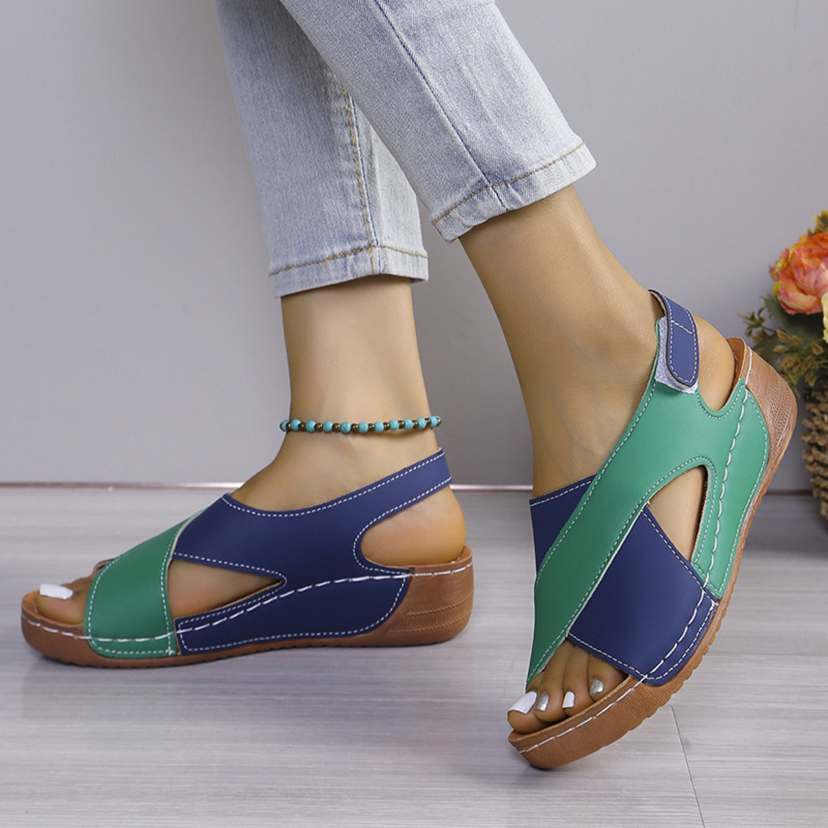 Open Toe Wedge Sandals