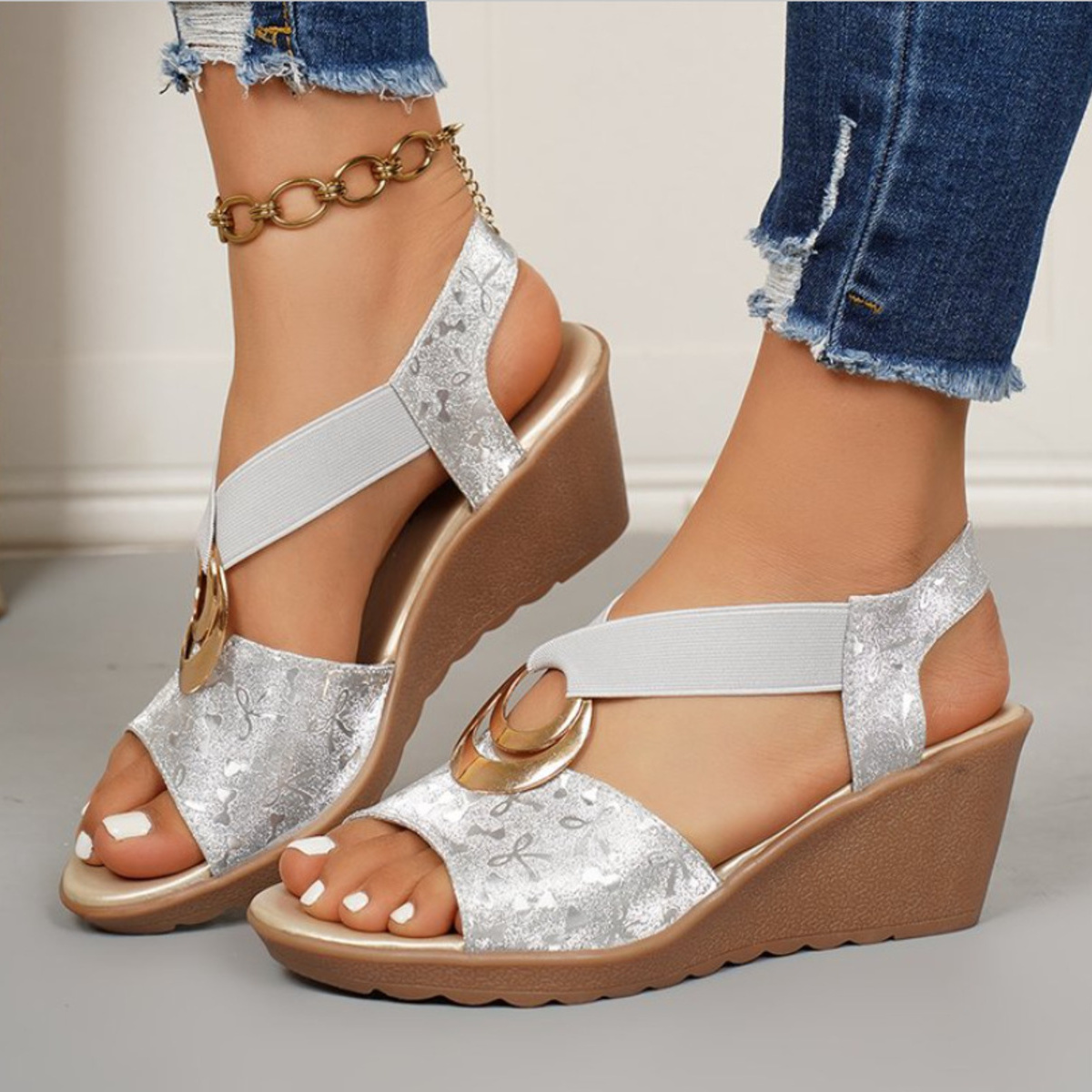 Open Toe Wedge Sandals