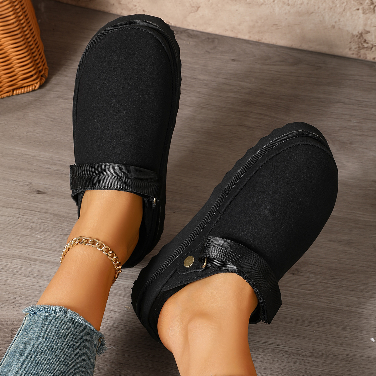Round Toe Slip-Ons