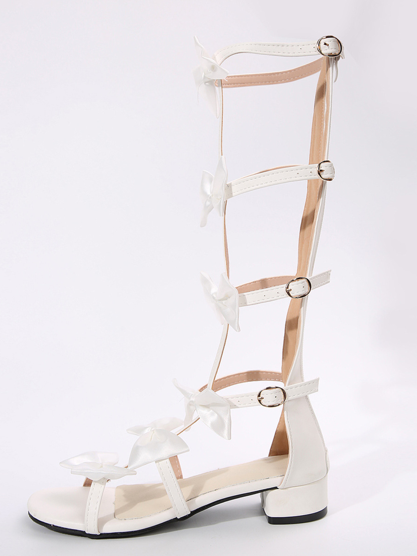 Bow Low Heels Sandals