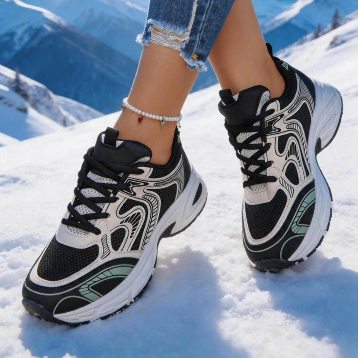 Breathable Lace Up Athletic