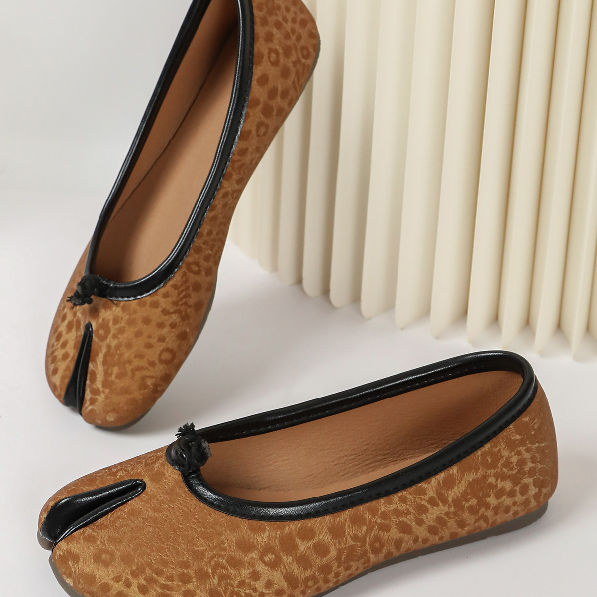 Split Toe Slip-Ons