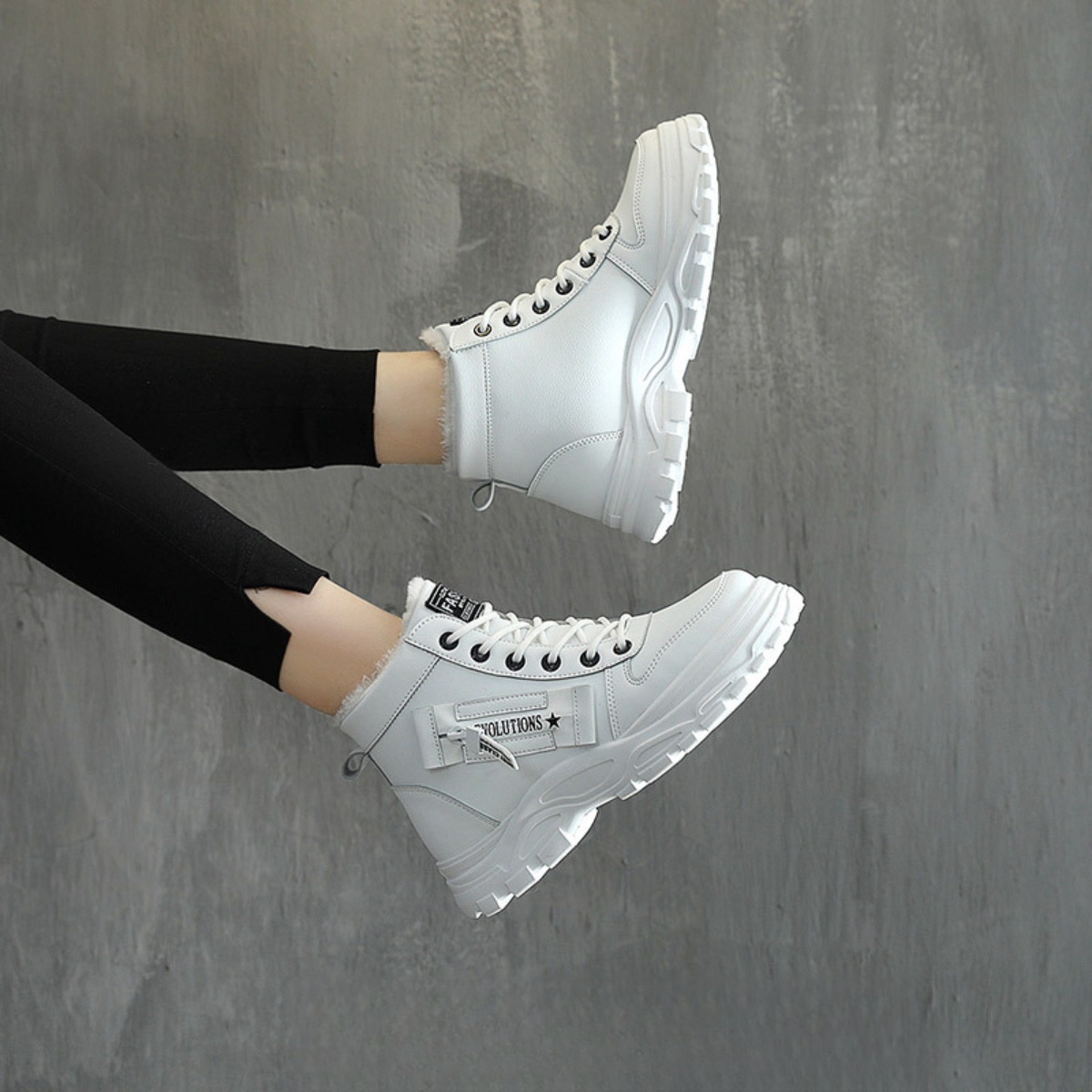 Lace Up Warm Ankle Boots