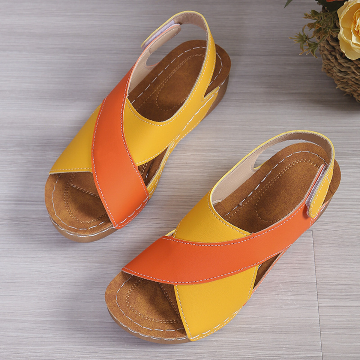 Open Toe Wedge Sandals