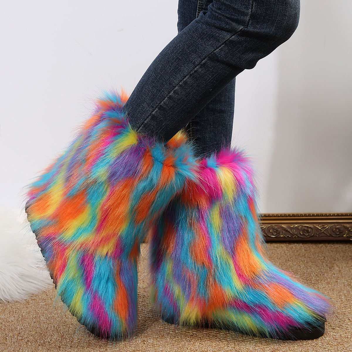 Faux Fur Winter Boots