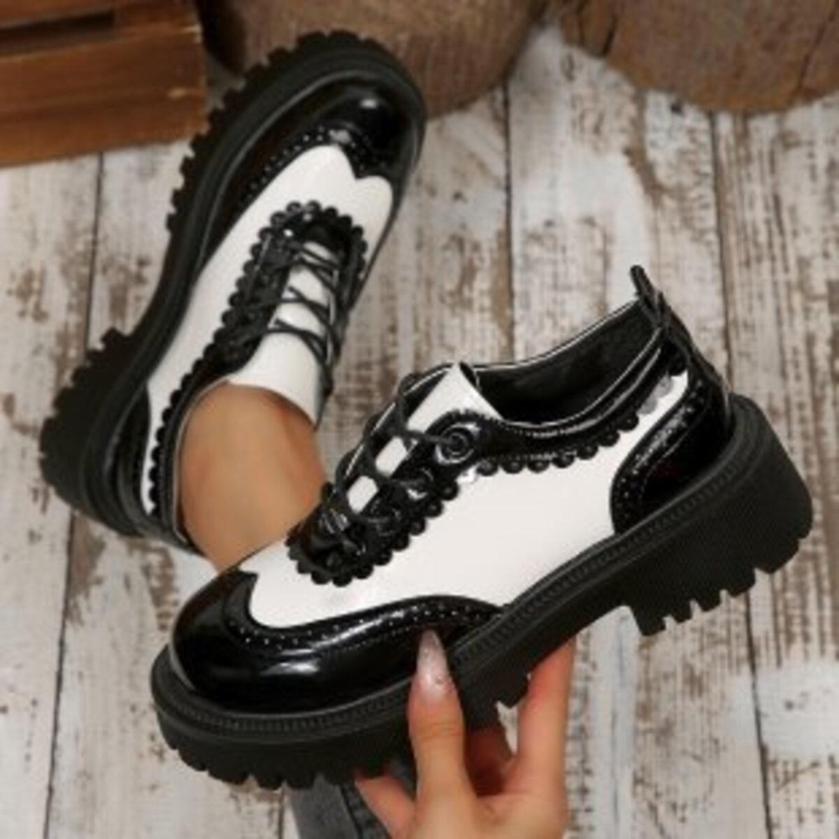 Round Toe Platform Loafers