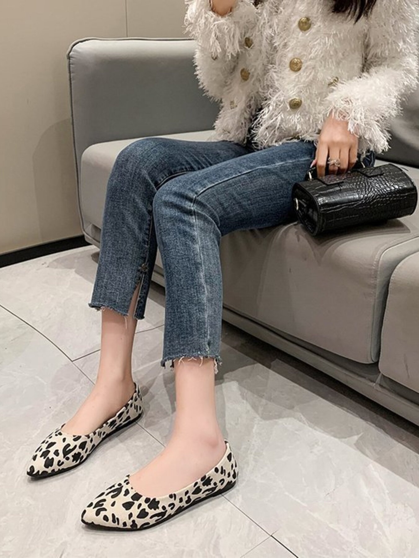Point Toe Flat Slip-Ons