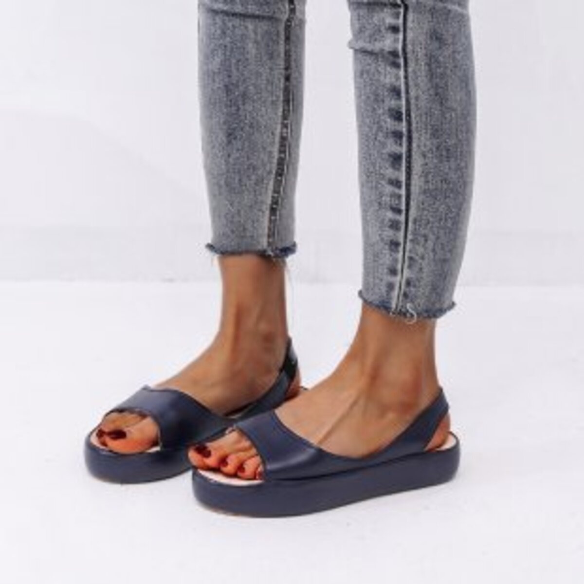 Peep Toe Platform Sandals