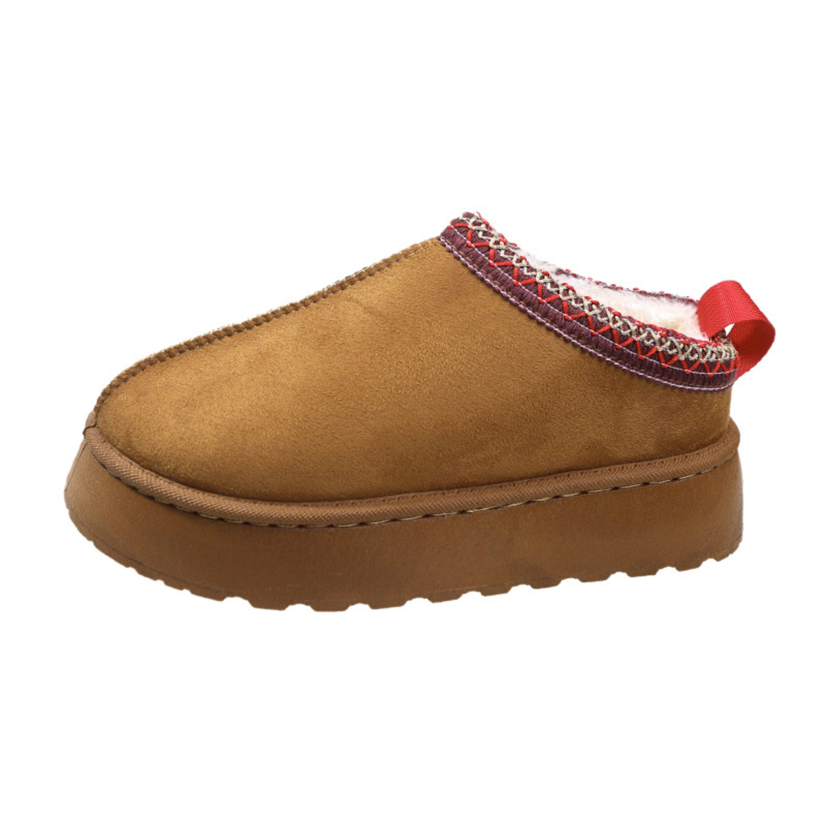 Round Toe Platform Slip-Ons