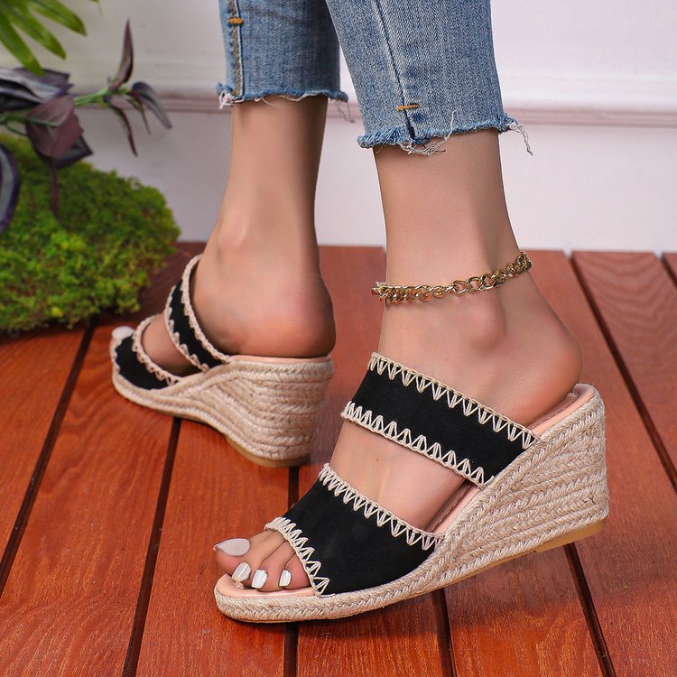 Espadrille Wedge Platform Sandals
