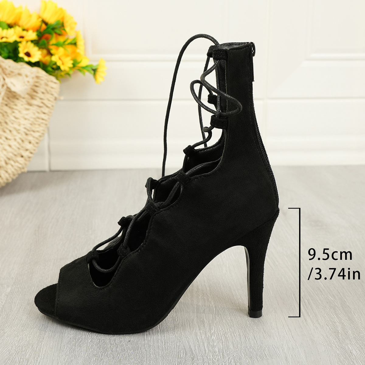 Lace-Up High Heel Sandals