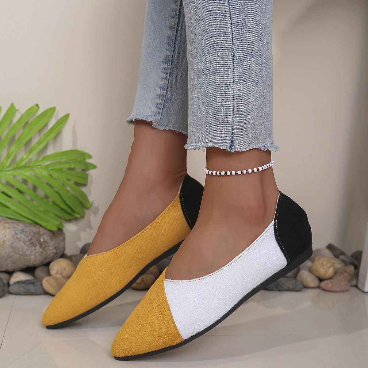 Point Toe Flats Slip-Ons