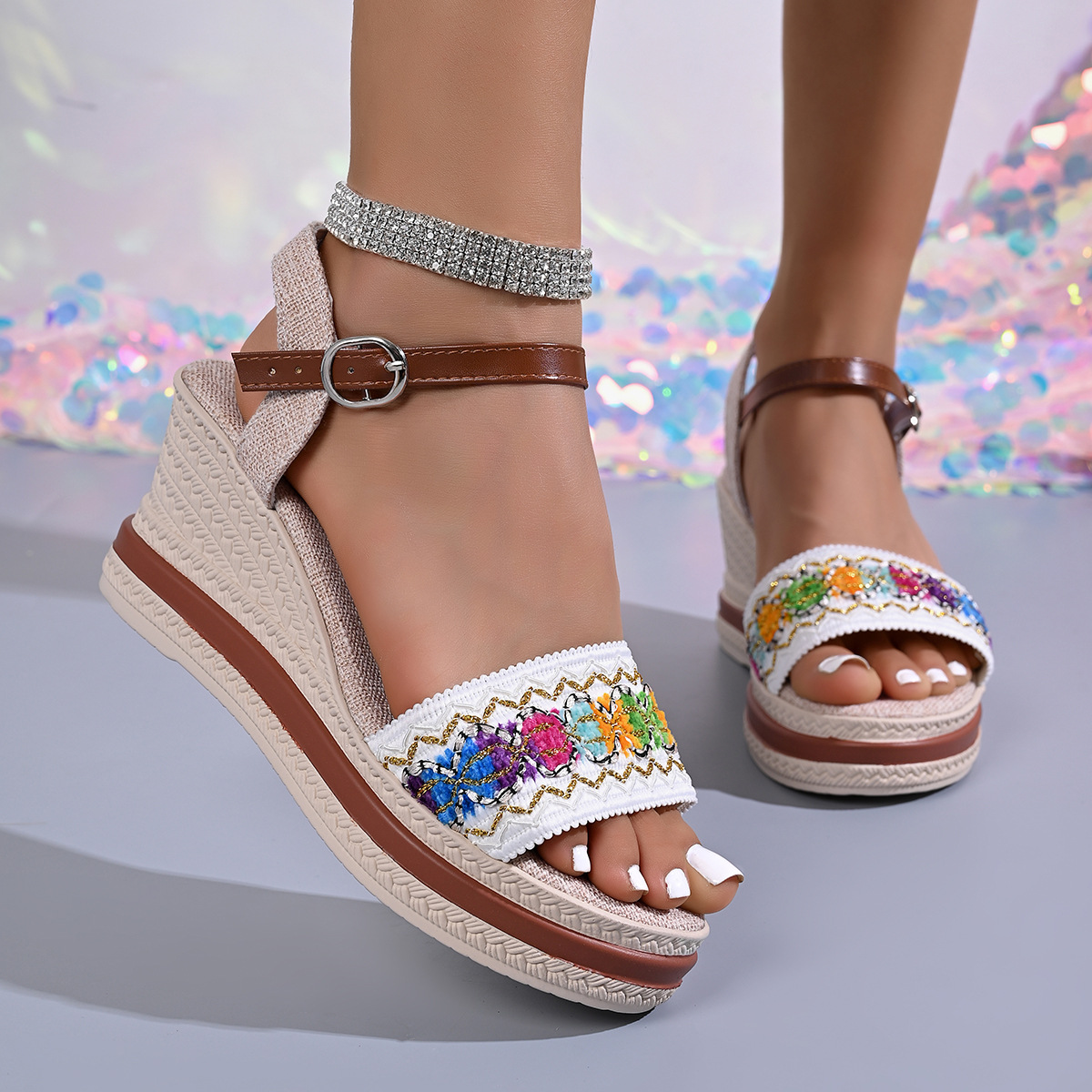 Open Toe Wedge Sandals