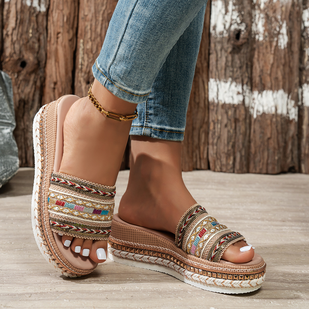 Open Toe Platform Sandals
