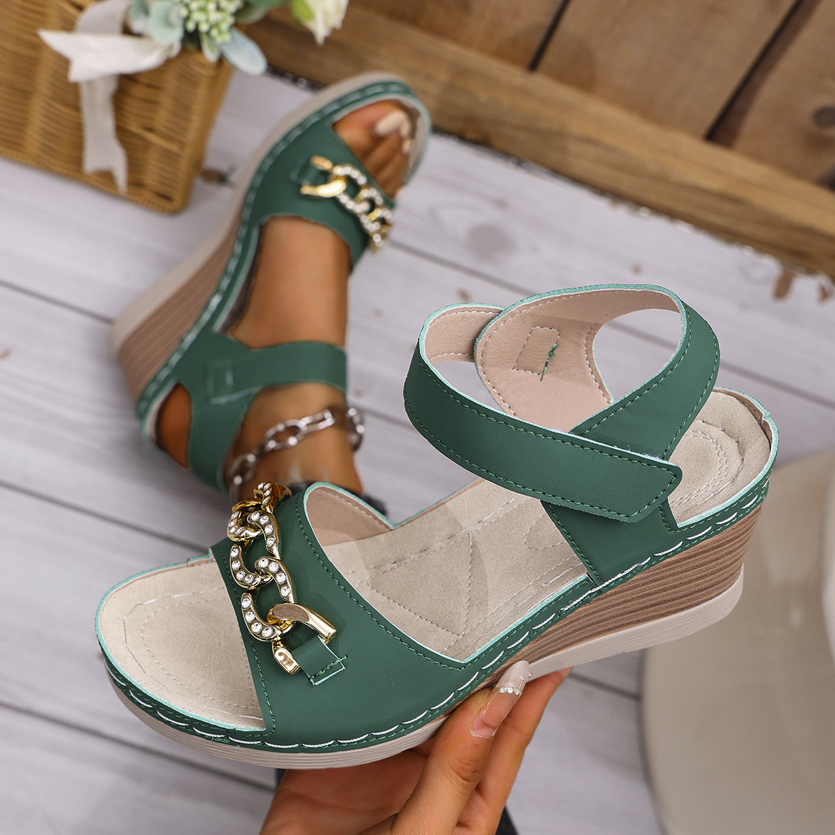 Open Toe Wedge Sandals