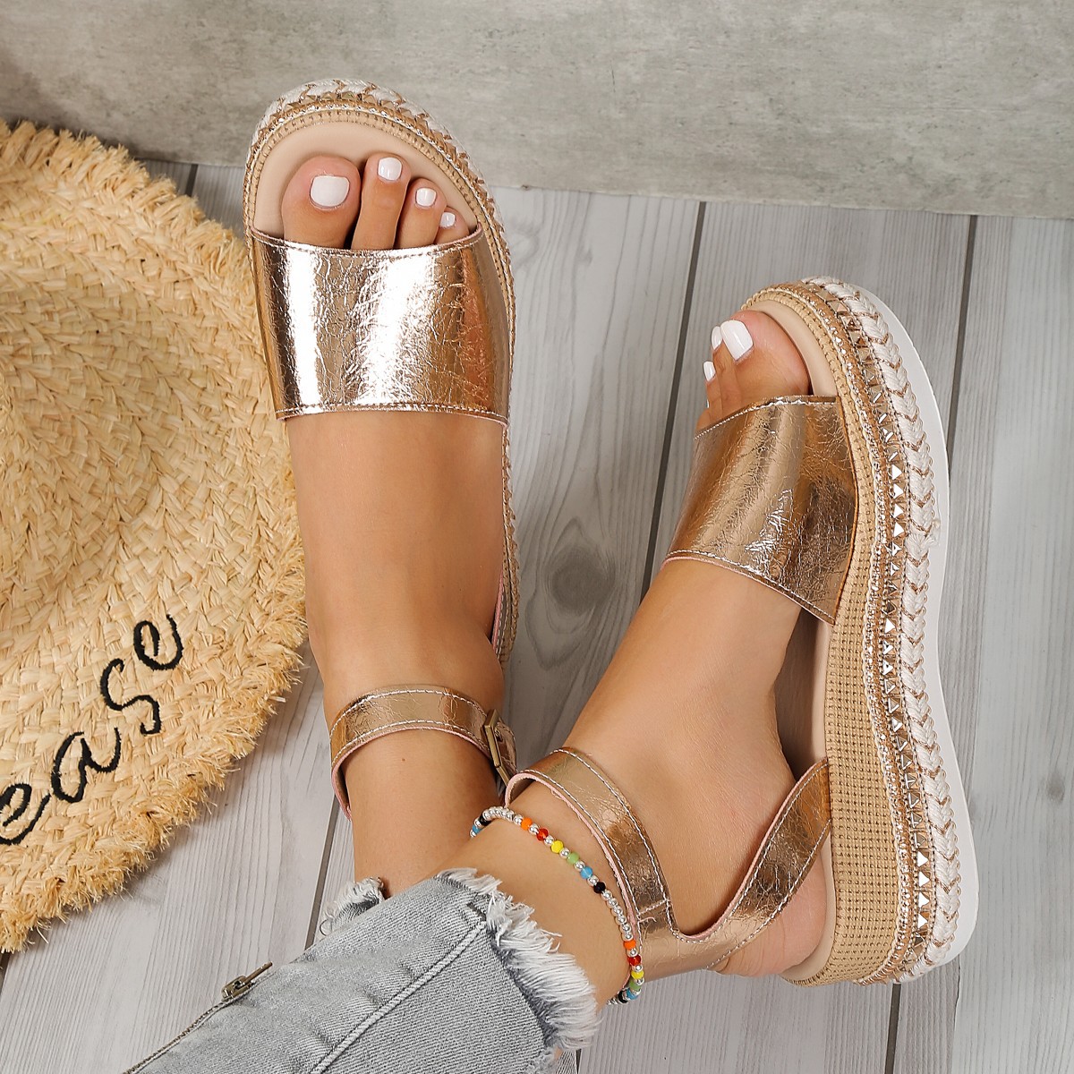 Open Toe Wedge Sandals