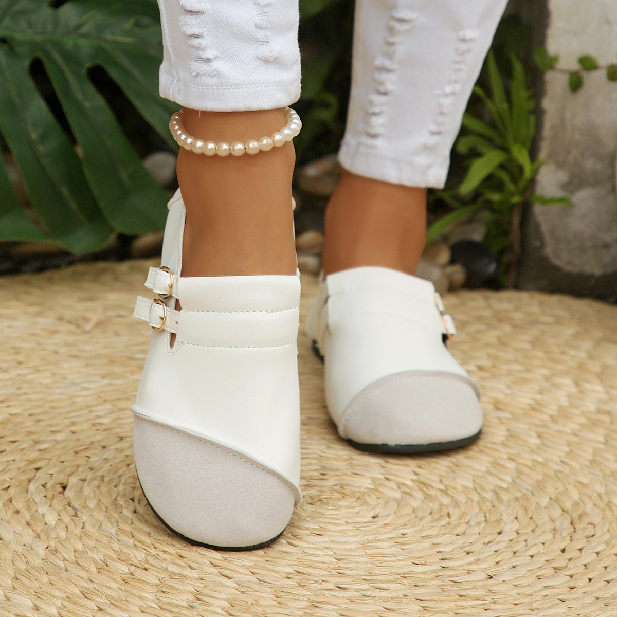 Round Toe Slip-Ons