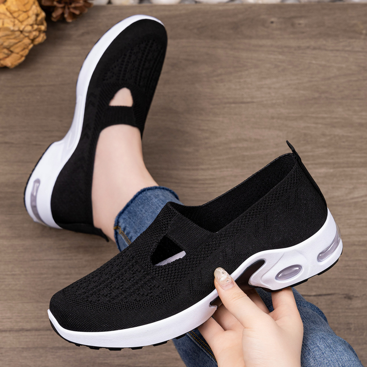 Round Toe Slip-Ons