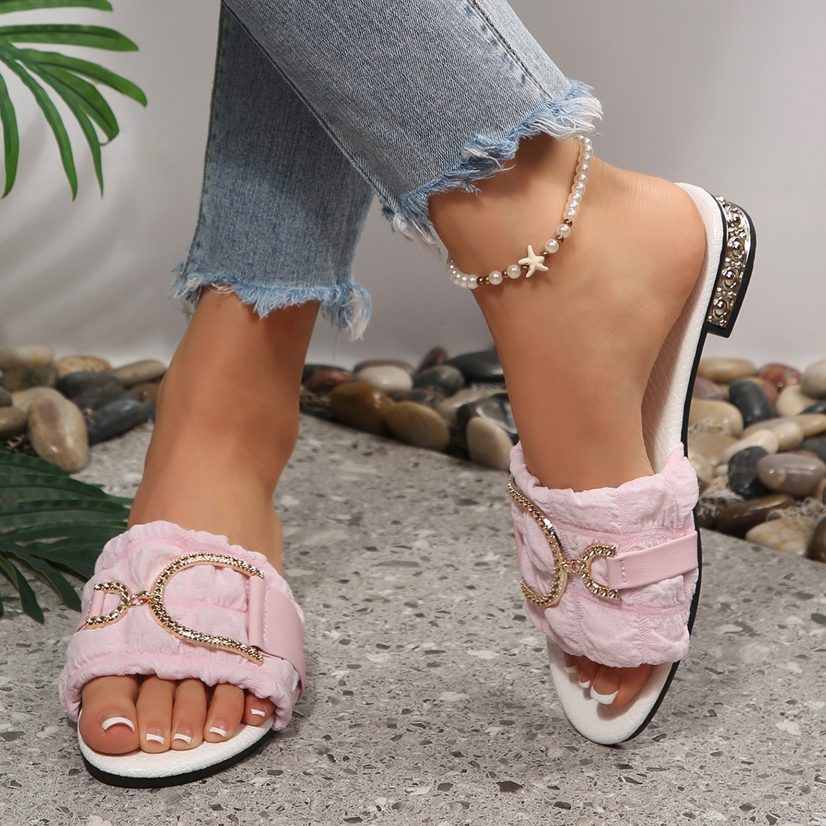 Open Toe Block Heels Sandals