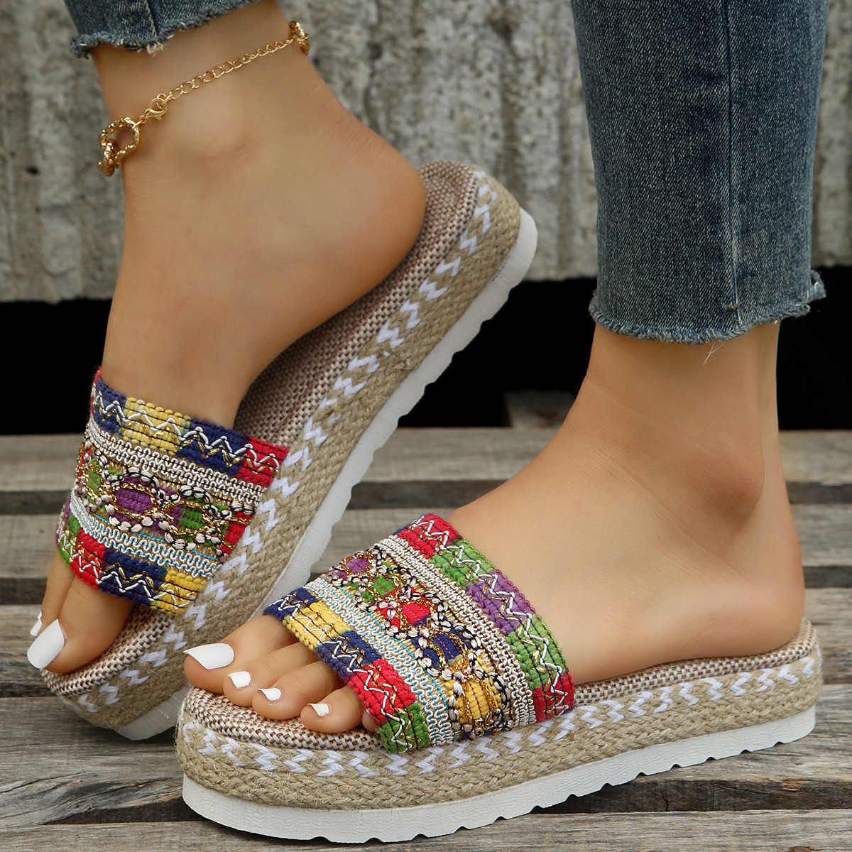Open Toe Platform Sandals