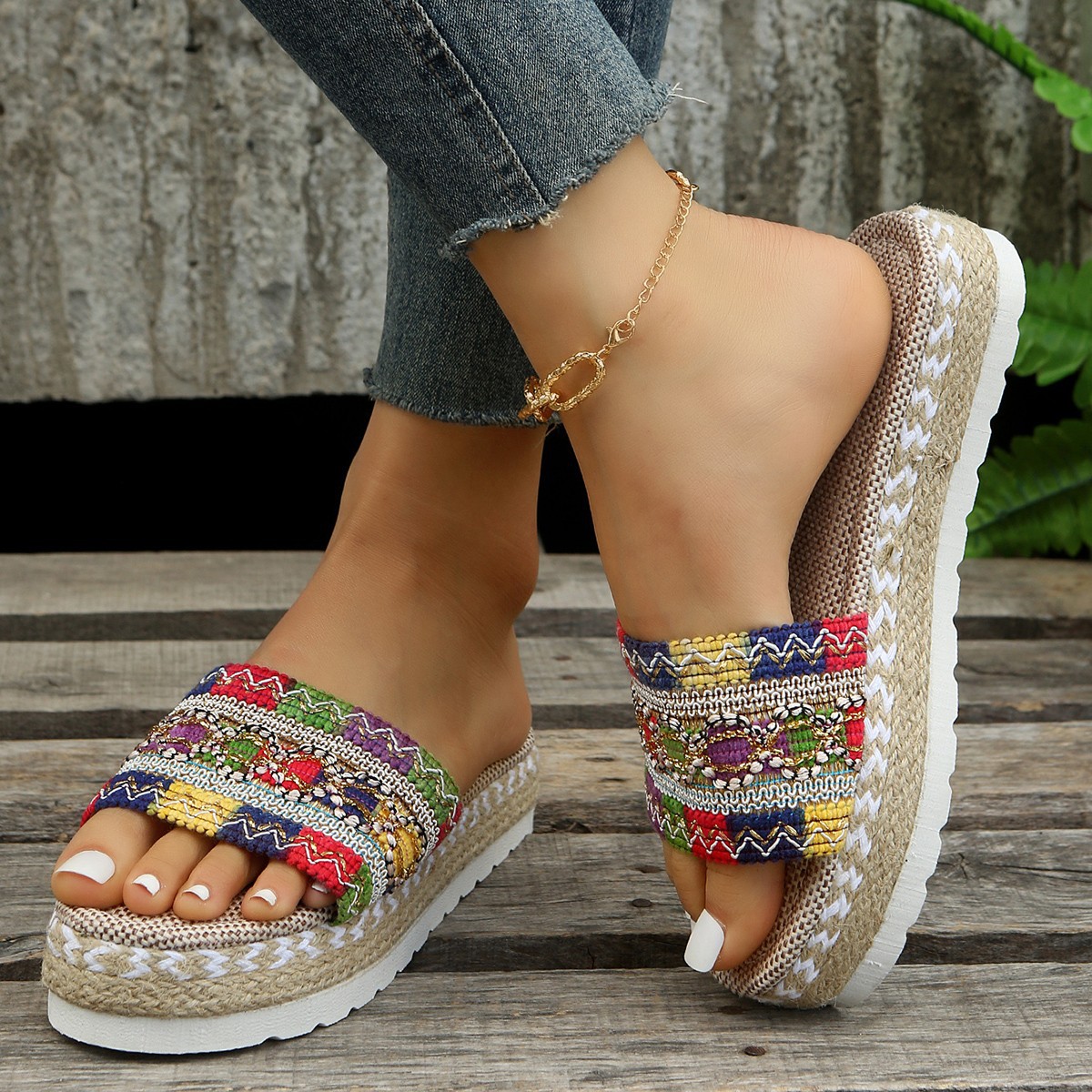 Open Toe Platform Sandals