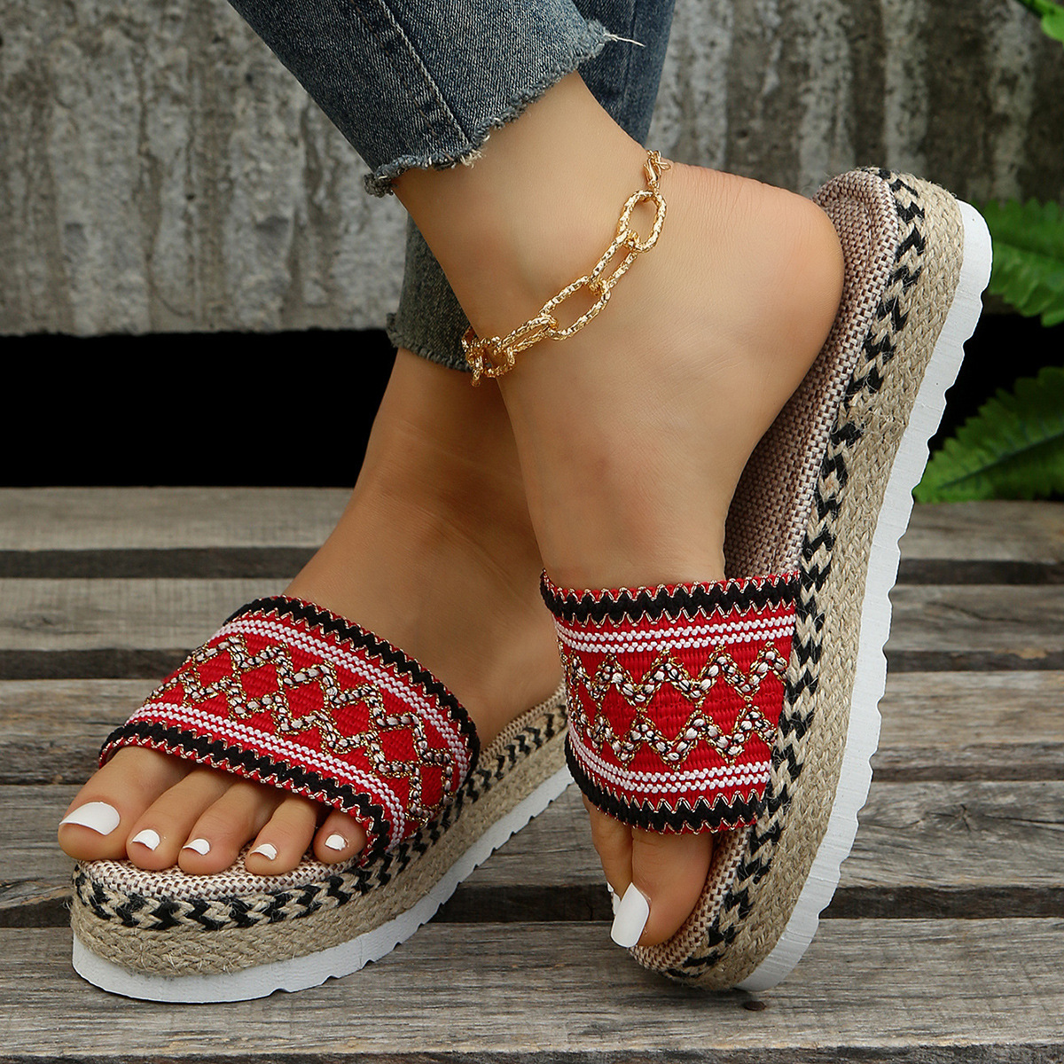 Open Toe Platform Sandals