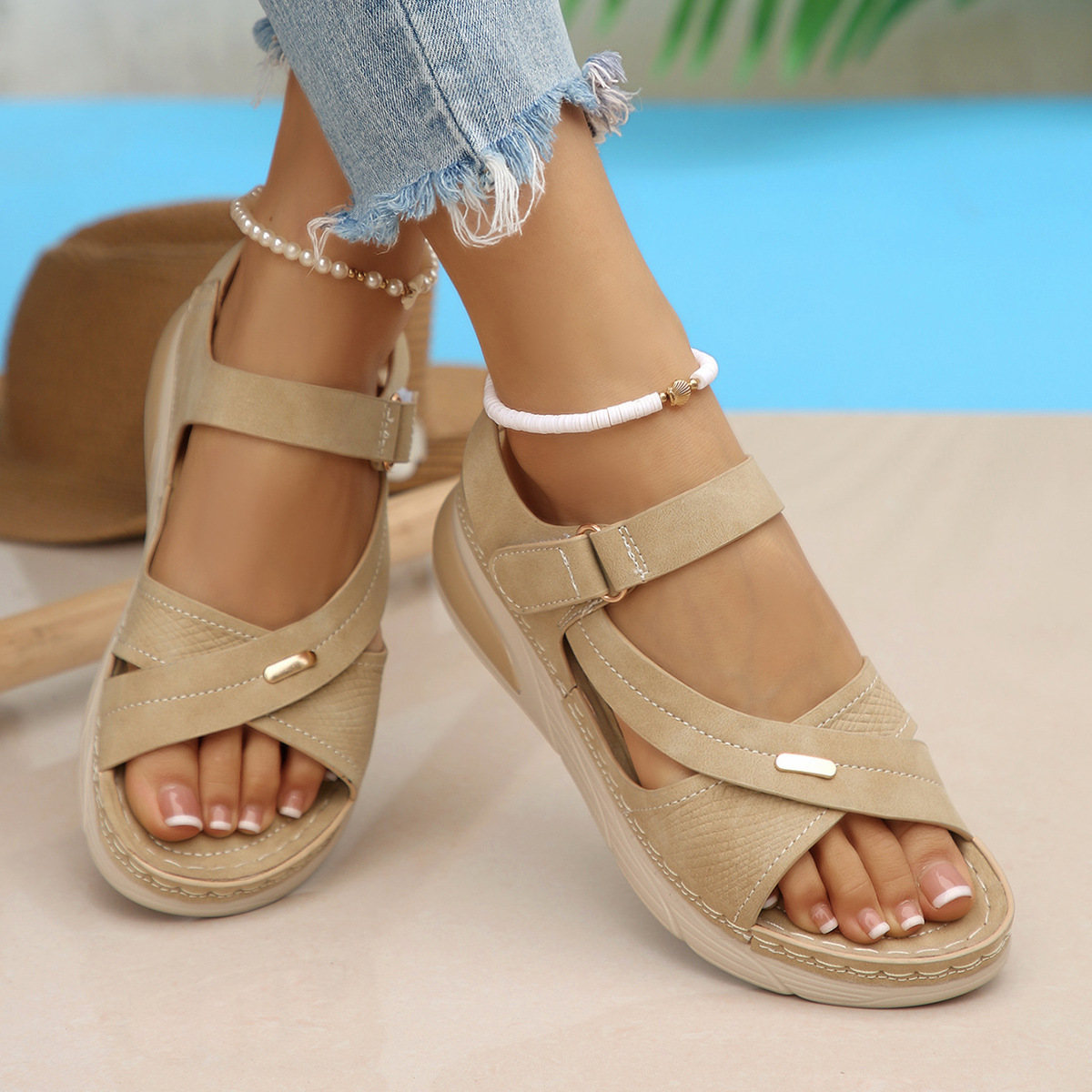 Open Toe Platform Sandals