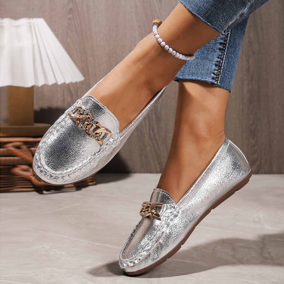 Round Toe Slip-Ons