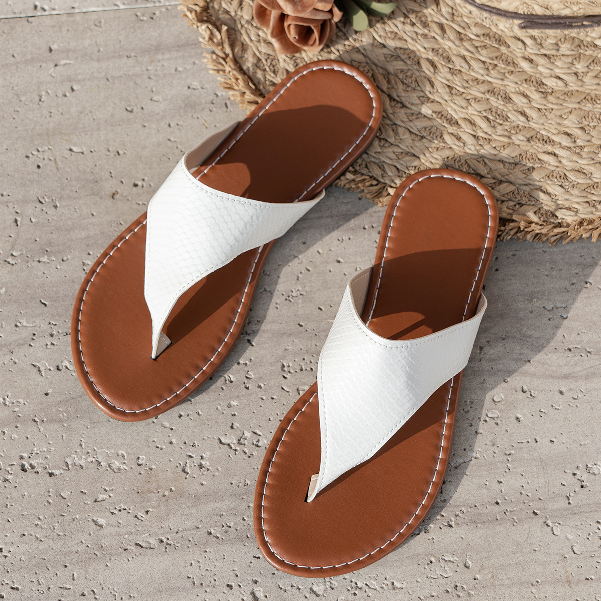 Toe Post Flat Sandals