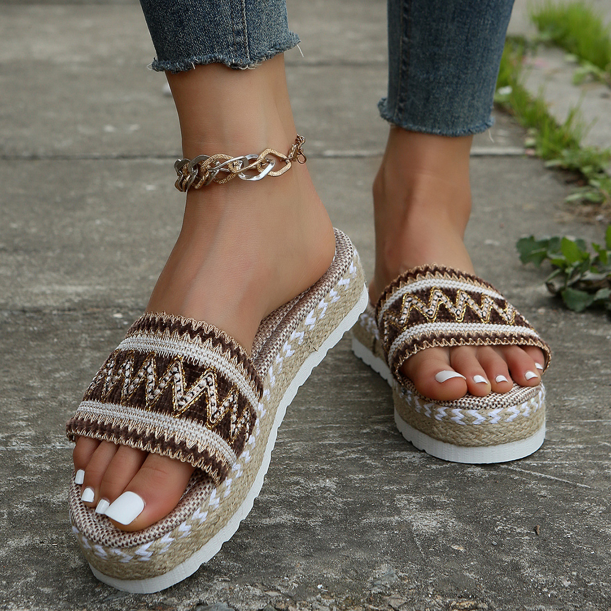 Open Toe Platform Sandals