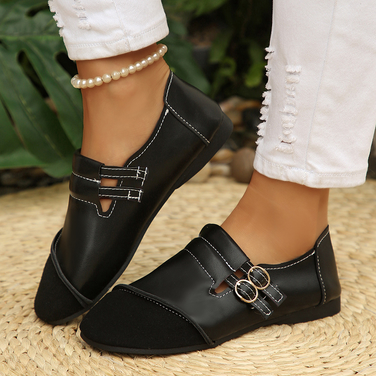 Round Toe Slip-Ons