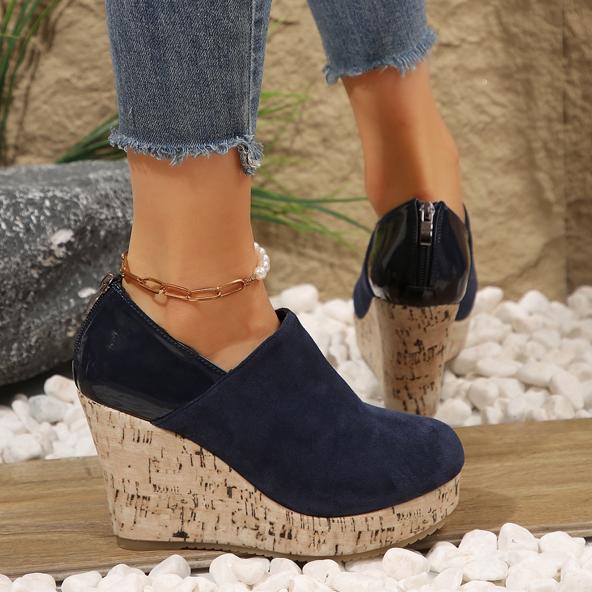 Round Toe Slip-Ons