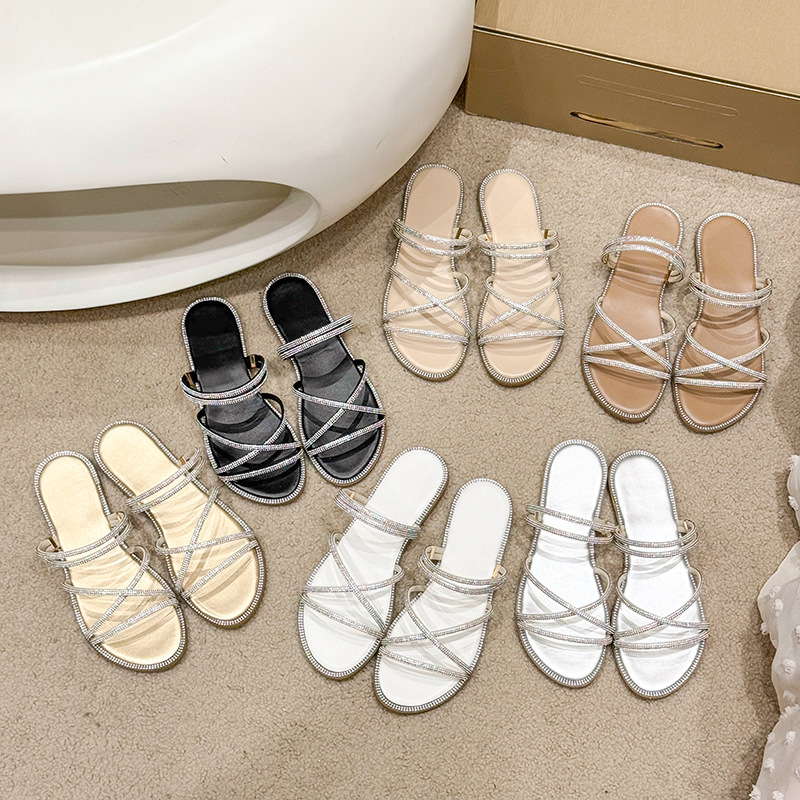 Open Toe Flats Sandals