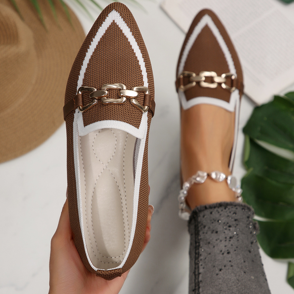 Point Toe Slip-Ons