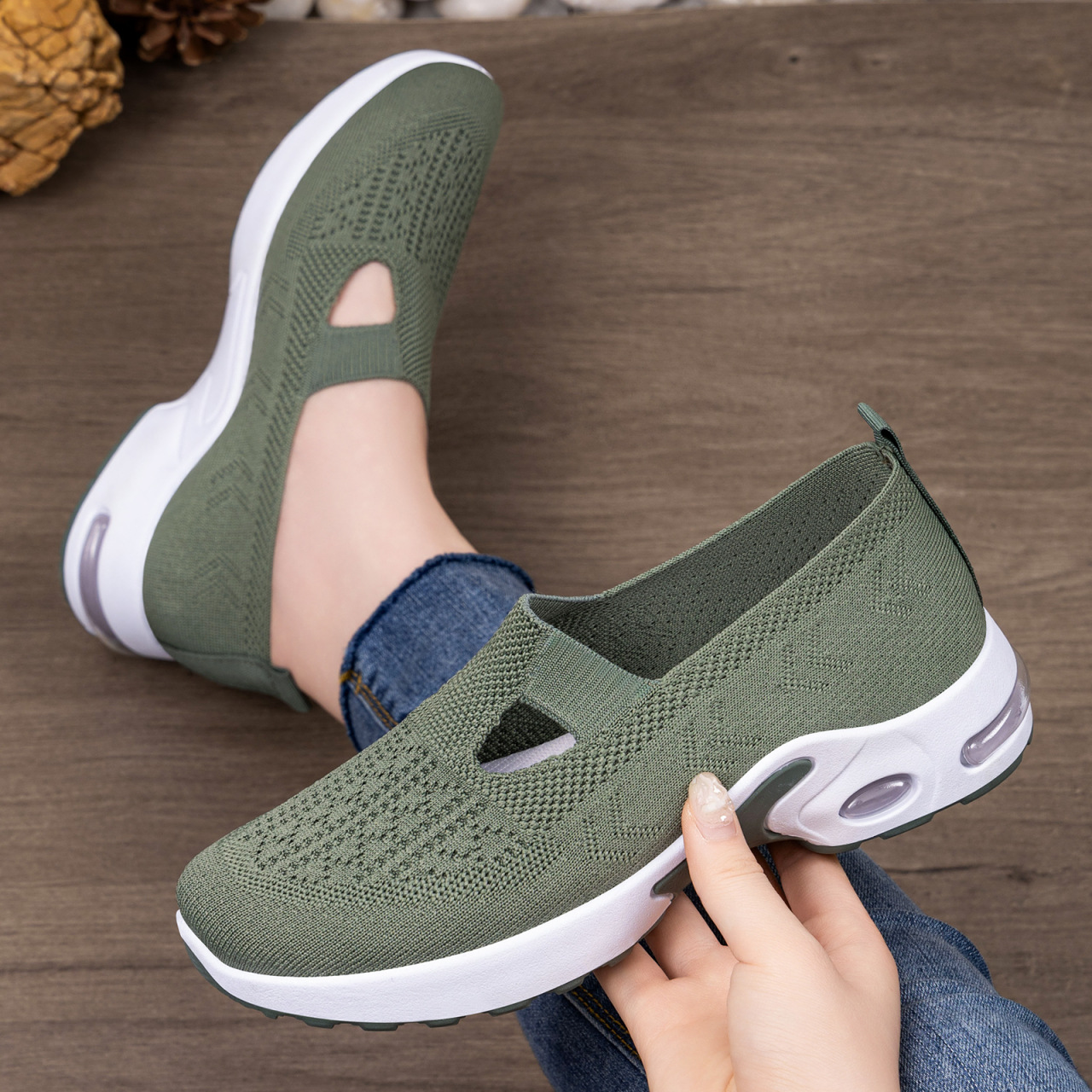 Round Toe Slip-Ons