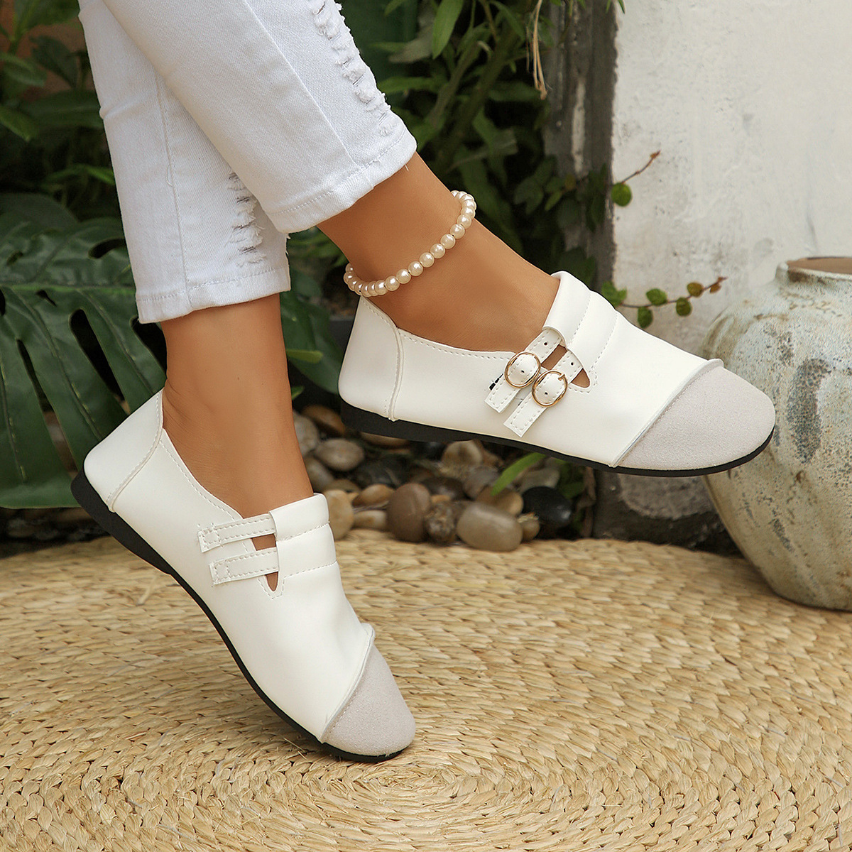 Round Toe Slip-Ons