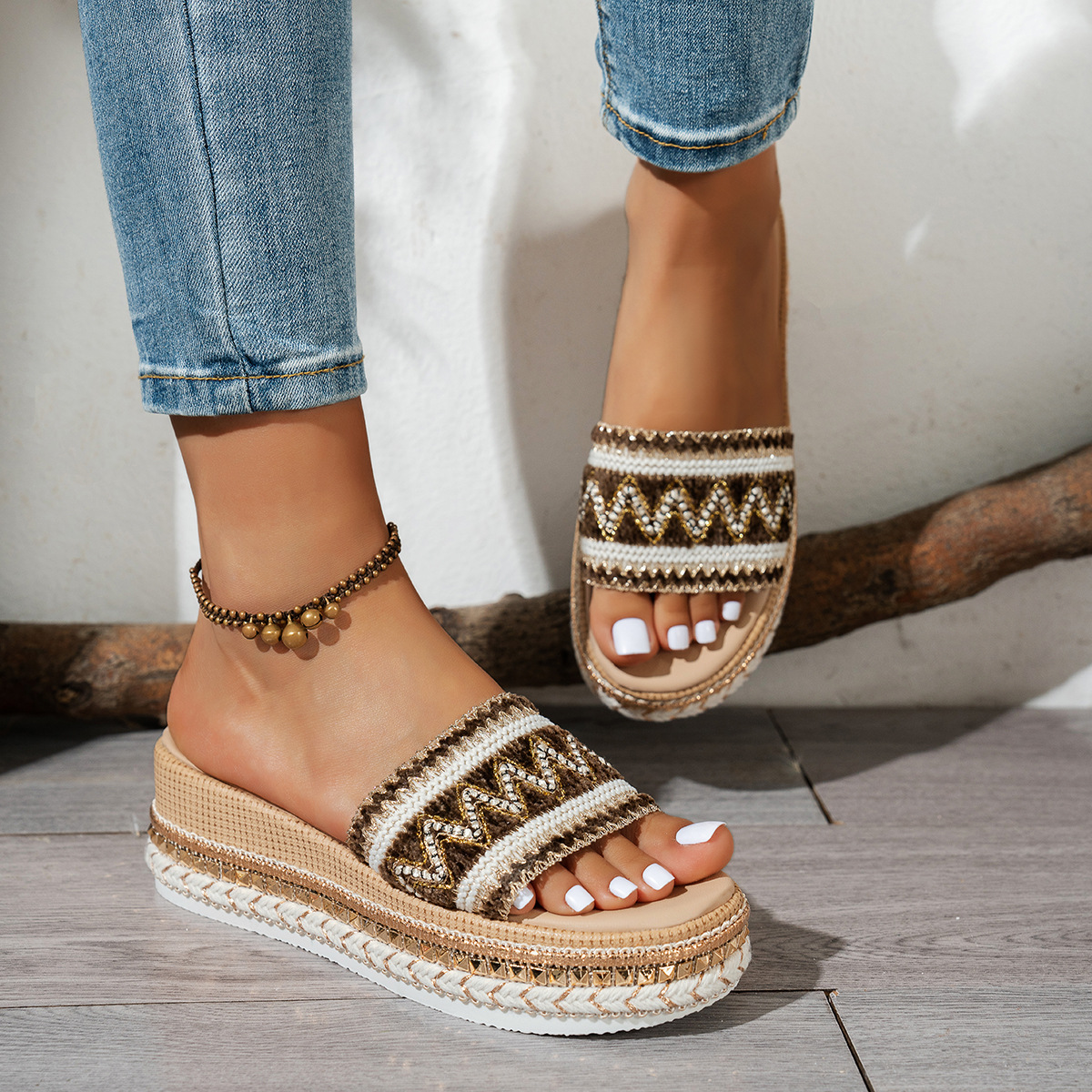Open Toe Platform Sandals
