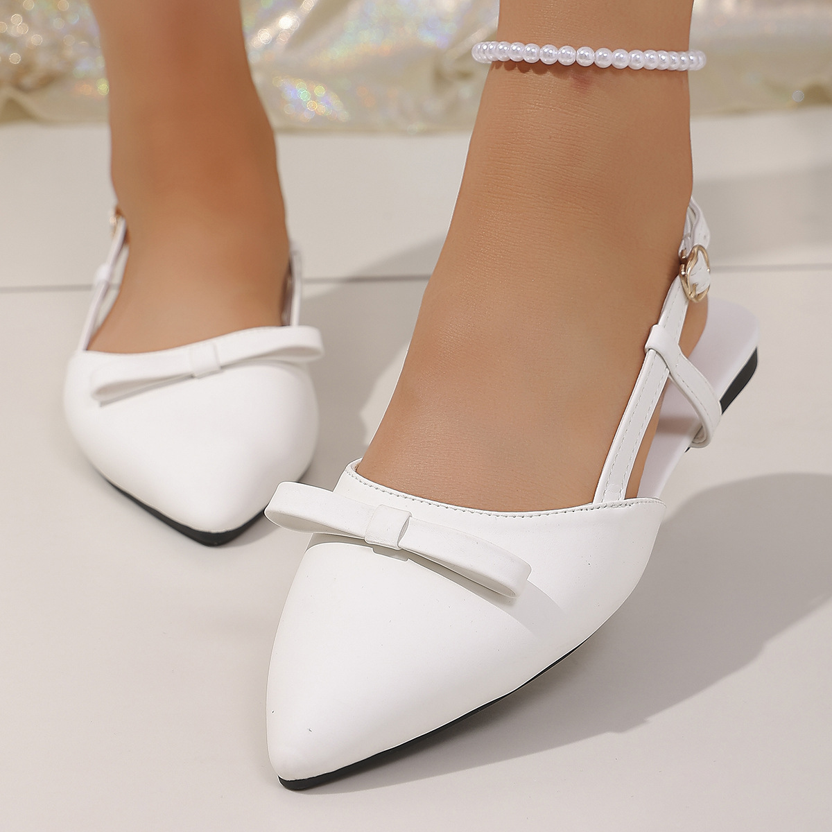 Point Toe Flats Sandals