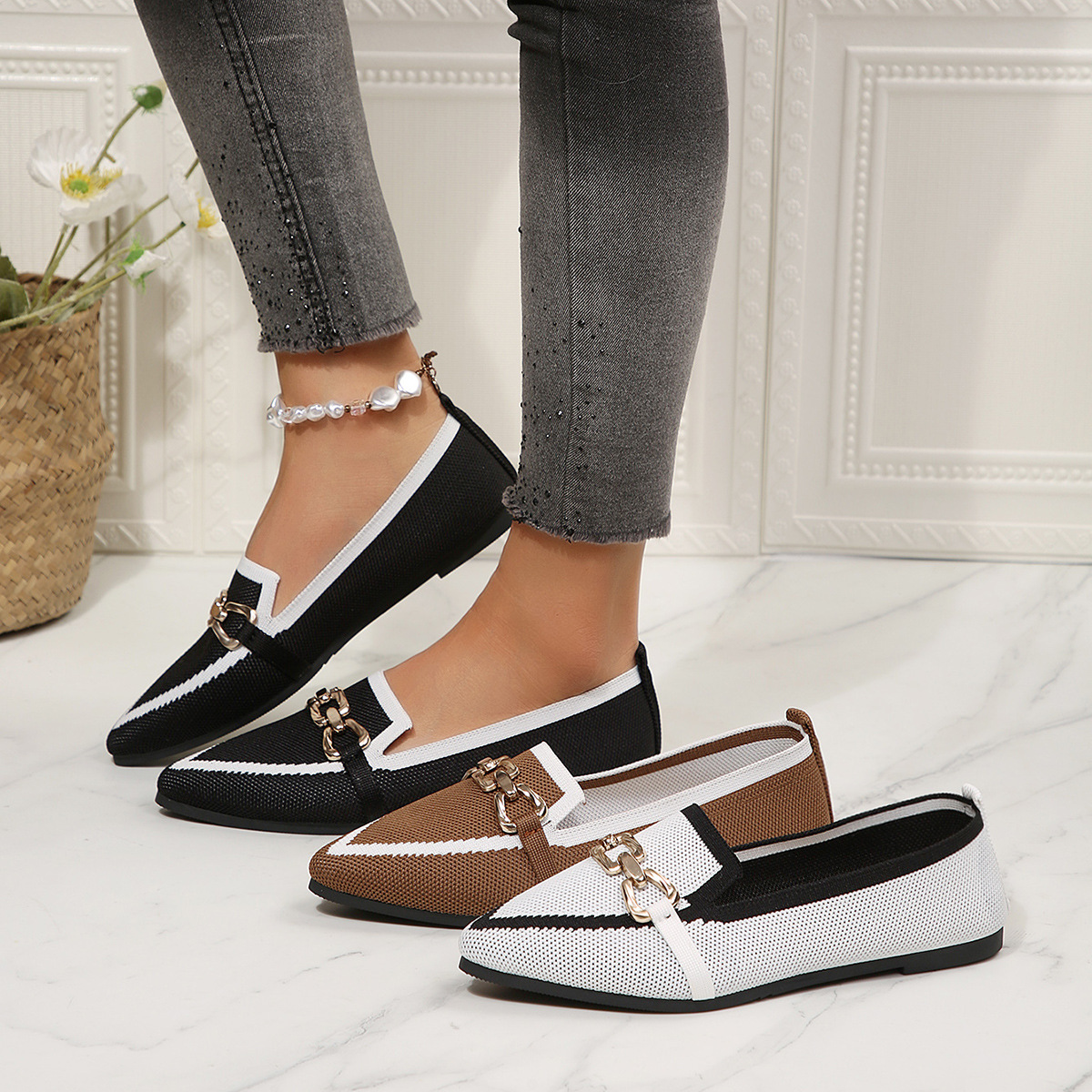 Point Toe Slip-Ons