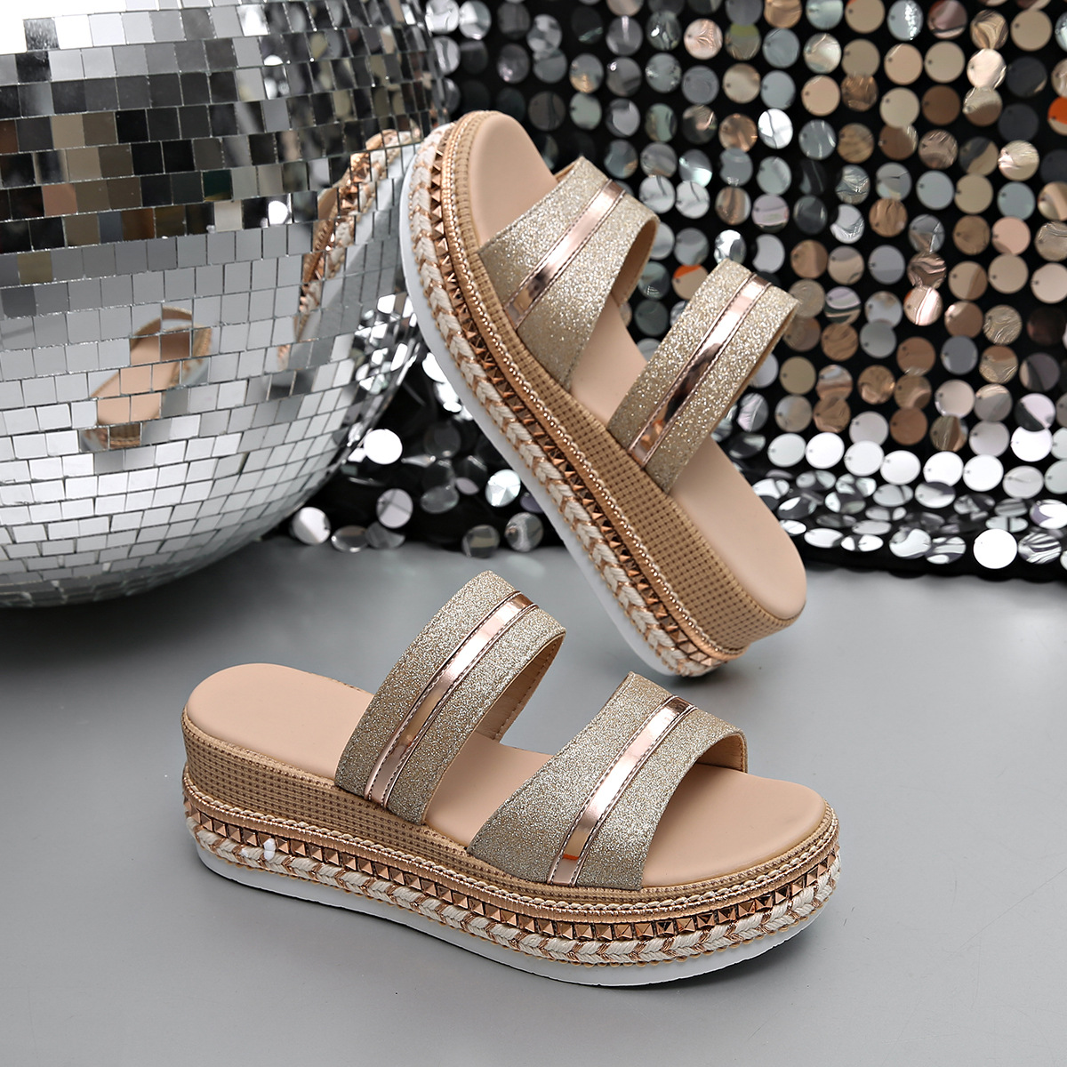 Open Toe Wedge Sandals