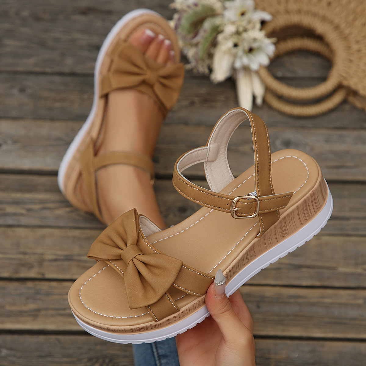 Open Toe Wedge Sandals