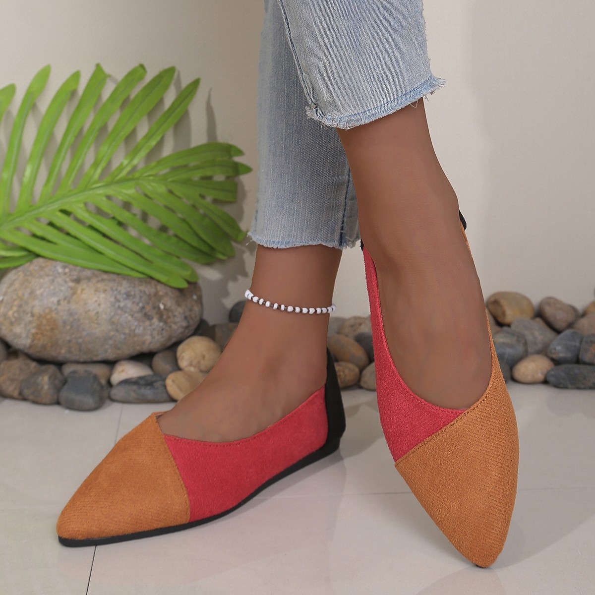 Point Toe Flats Slip-Ons