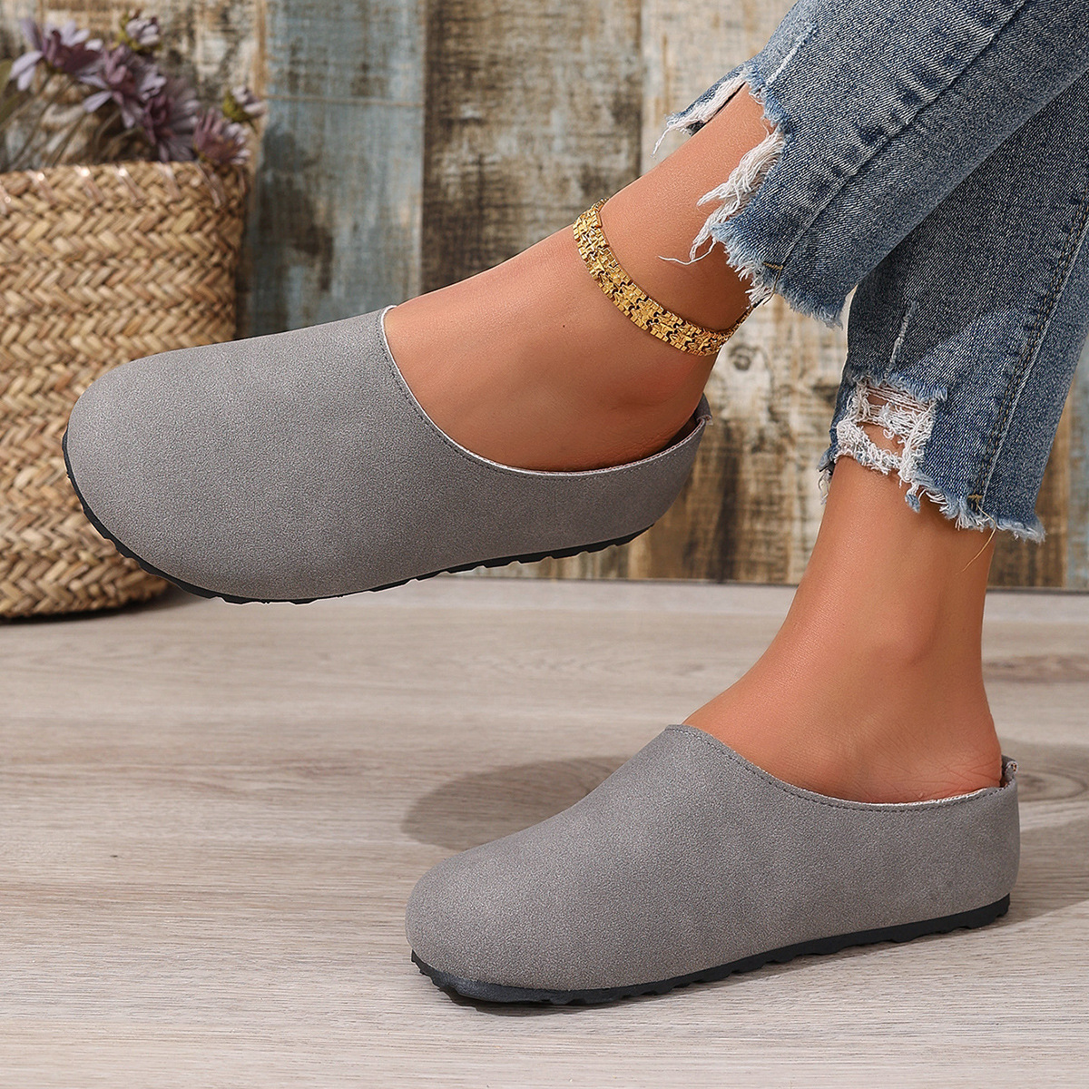 Round Toe Slip-Ons