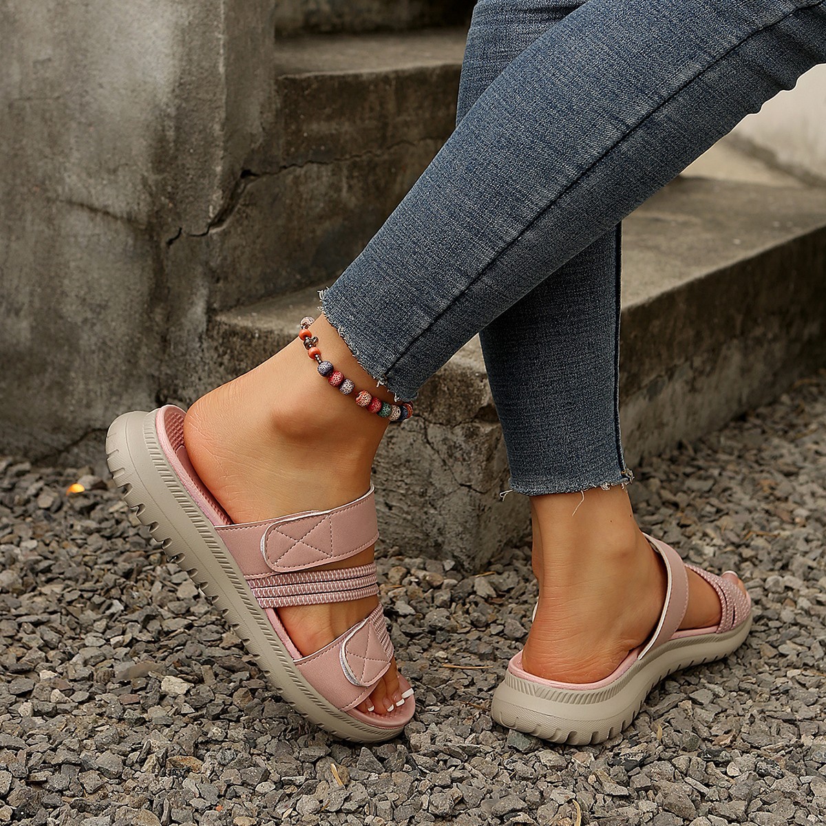 Open Toe Adjustable Strap Sandals