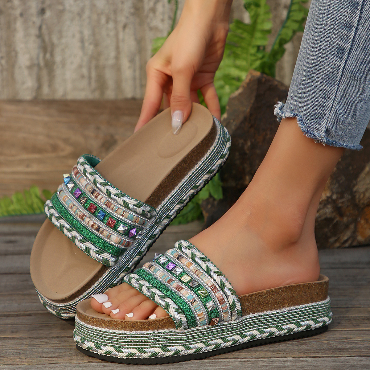 Open Toe Platform Sandals