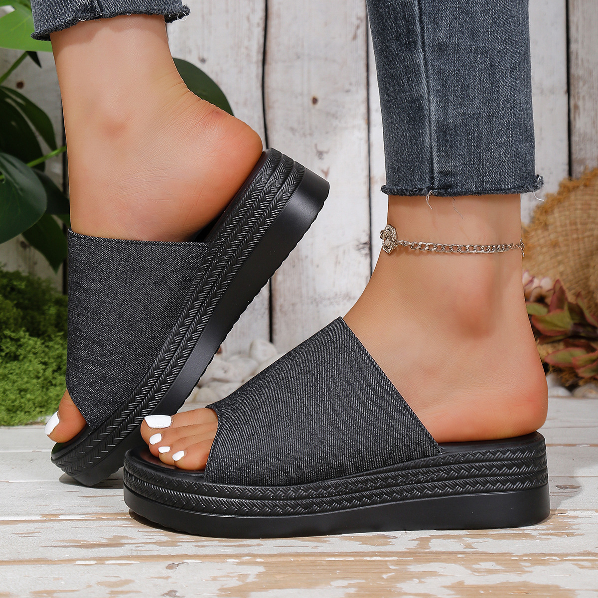 Open Toe Platform Sandals