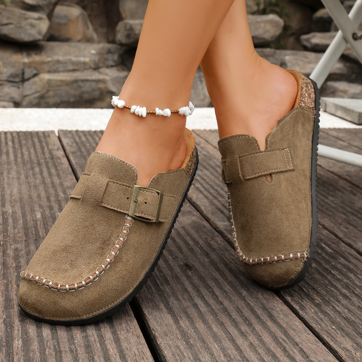 Round Toe Flats Sandals