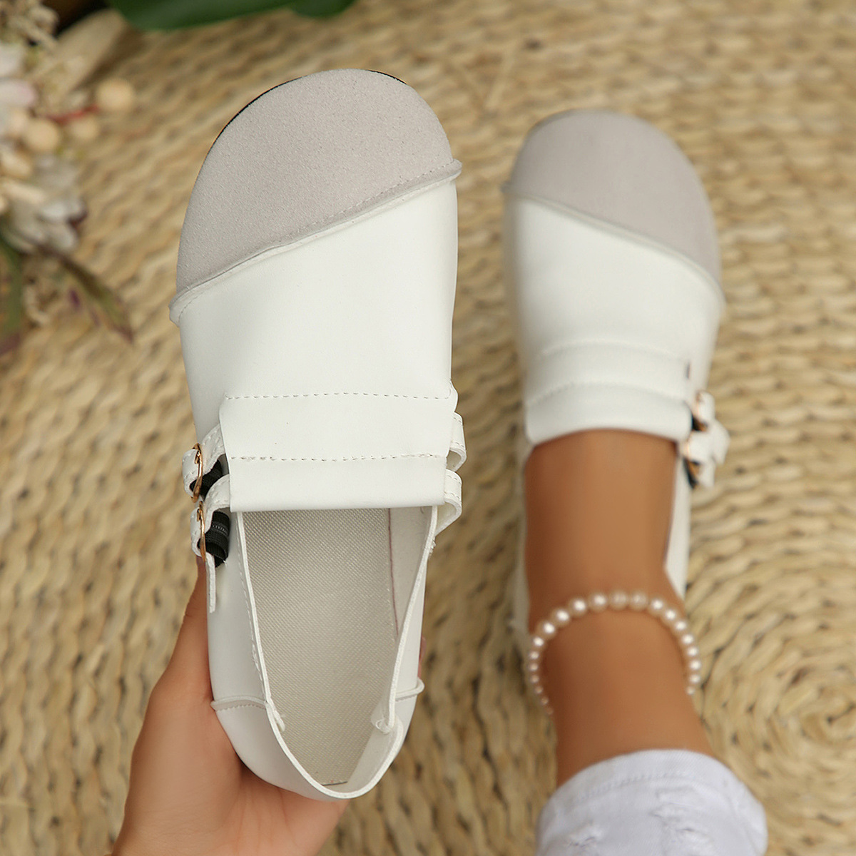 Round Toe Slip-Ons